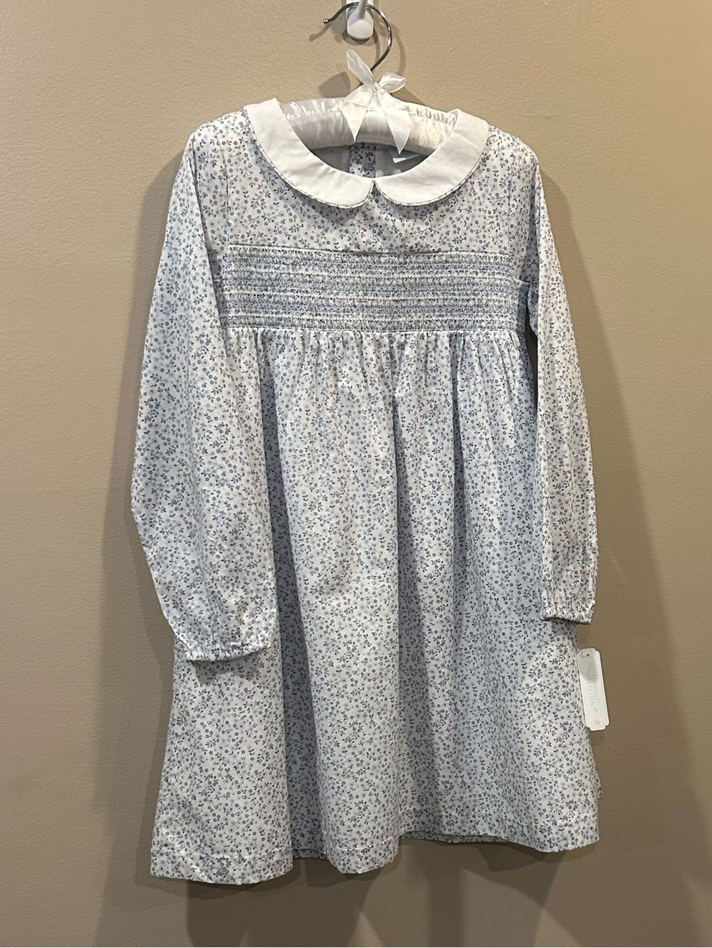 Edgehill Collection Peter Pan Collar Smocked Dress